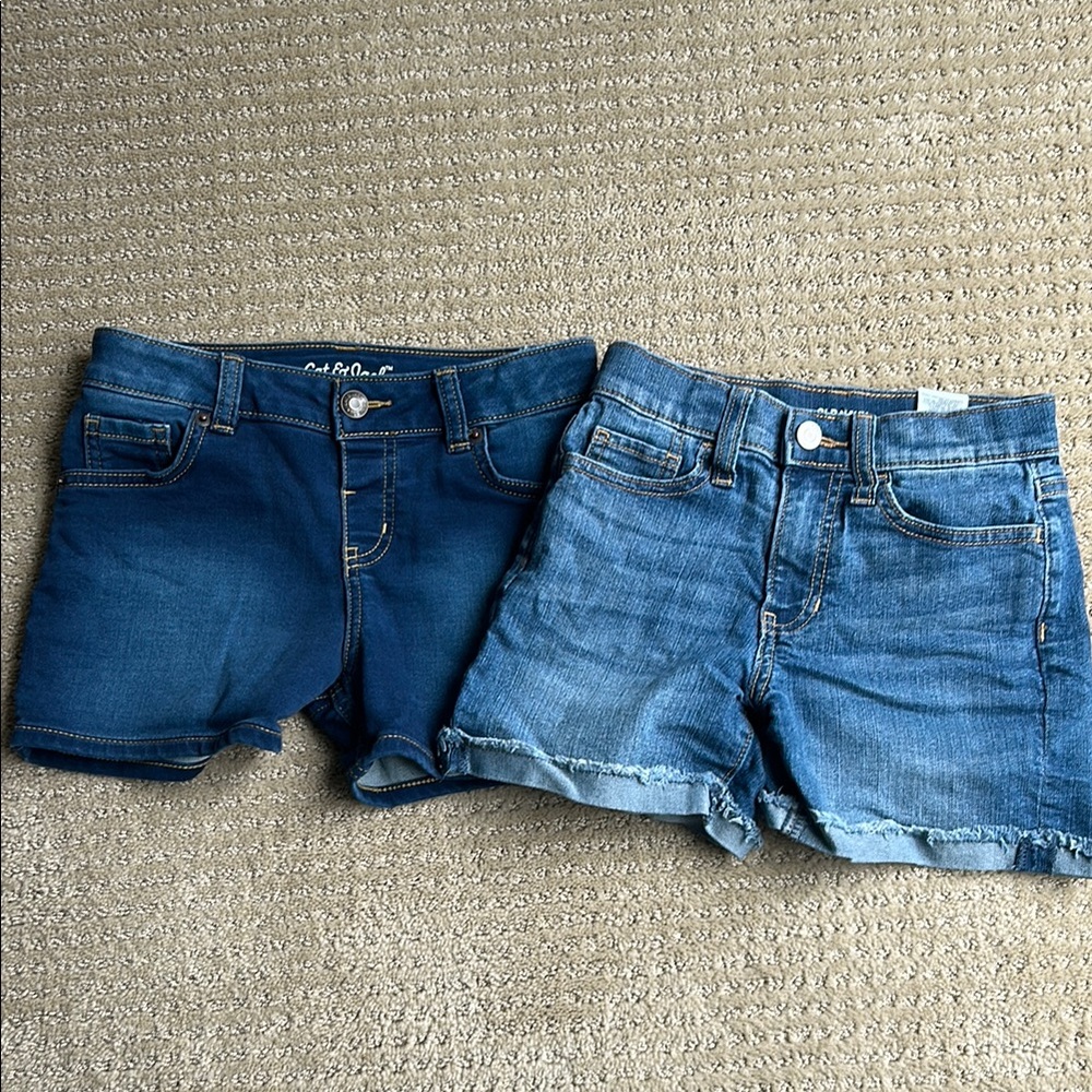 Set of 2 Cat & Jack and Old Navy Denim Shorts - 8